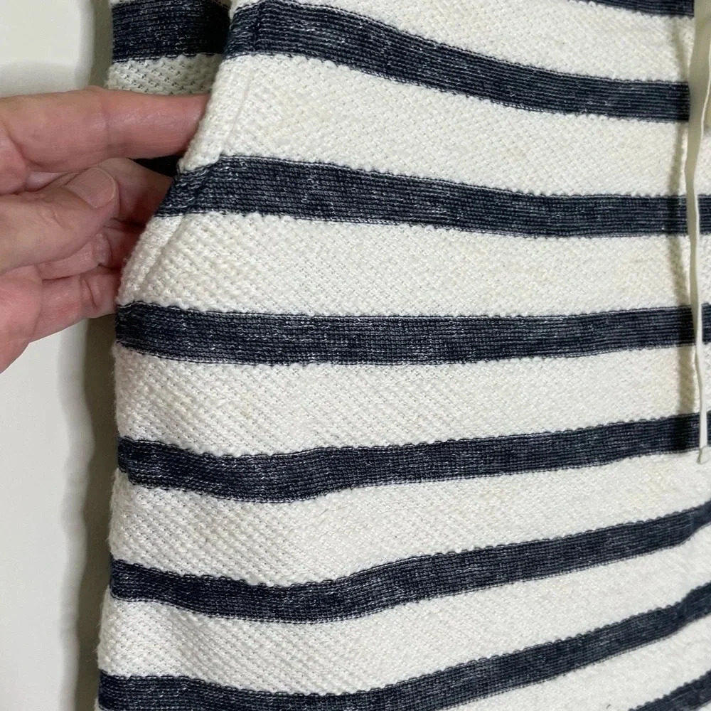 Lou & Grey Striped  Drawstring Pocket Skirt Size Medium NWT - Picture 3 of 6